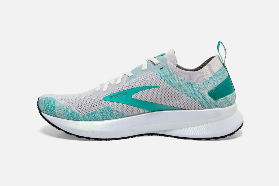 Brooks Levitate 4 Road Loopschoenen Dames - Grijs/Turquoise - 571826FEA